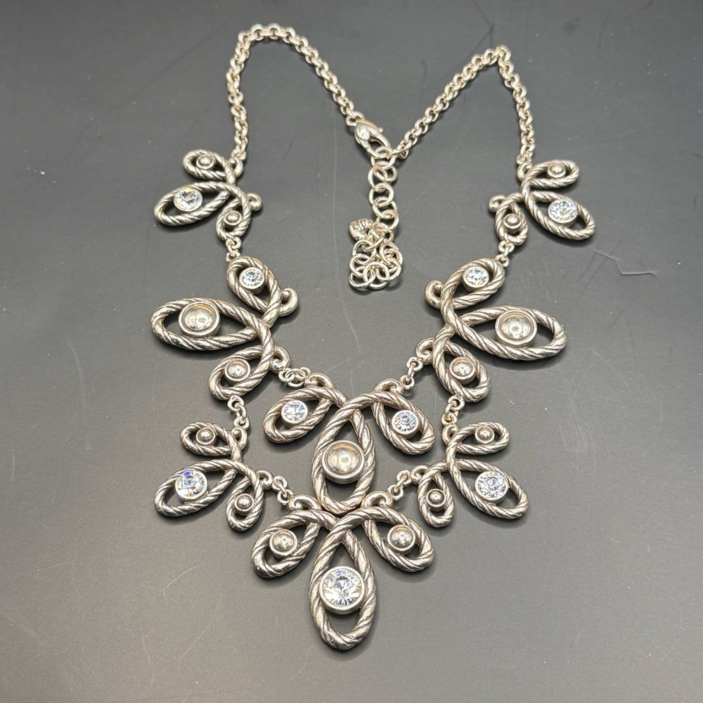 Brighton'' McKinney'' Reversible Crystal Statement Necklace - Picture 7 of 7